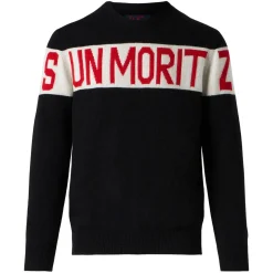 Herrenpullover mit Sun Moritz-Aufdruck