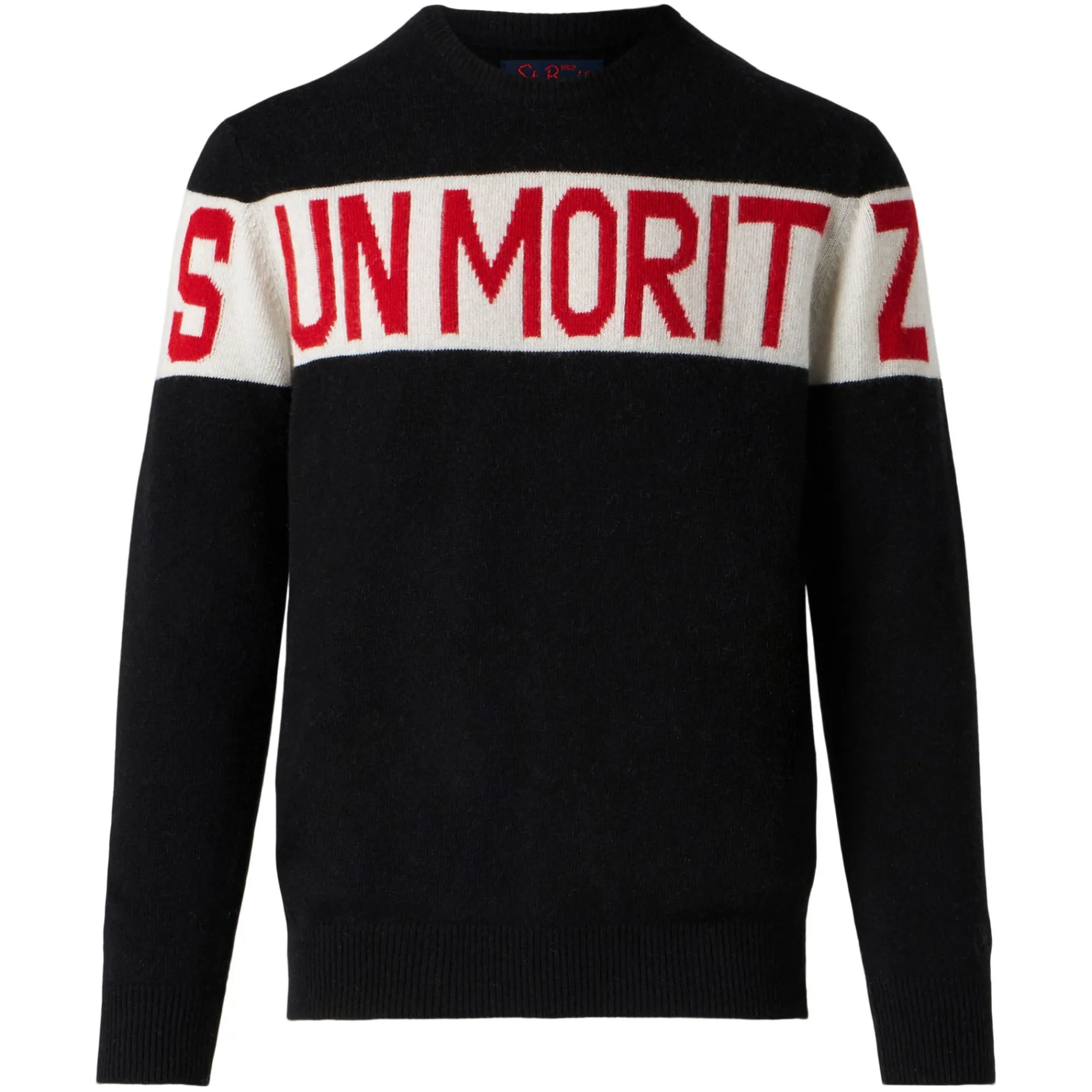 Herrenpullover mit Sun Moritz-Aufdruck