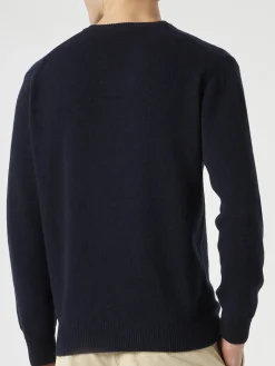 Herrenpullover mit „Time is Money“-Stickerei