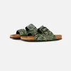 Herrensandalen mit Bandana-Print