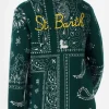 Herren-Strickjacke mit Bandana-Print