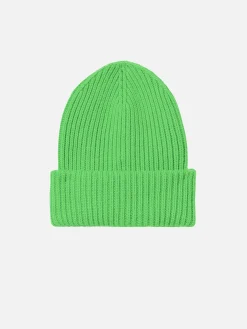 Herren-Strickmütze in Neongrün