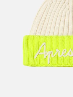 Herrenstrickmütze mit Après-Ski-Stickerei