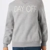 Herren-Strickpullover mit Rundhalsausschnitt und Day Off-Stickerei