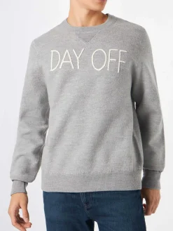 Herren-Strickpullover mit Rundhalsausschnitt und Day Off-Stickerei