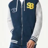 Herren-Sweatshirt aus Baumwolle mit Aufnäher und Stickerei