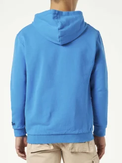 Herren-Sweatshirt aus Baumwolle mit Aufnäher und Stickerei