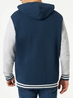 Herren-Sweatshirt aus Baumwolle mit Aufnäher und Stickerei