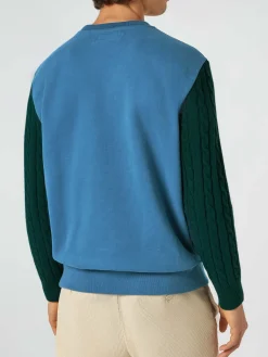 Herren-Sweatshirt mit Strickärmeln