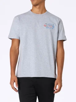 Herren-T-Shirt Arnott aus schwerer Baumwolle mit Stickerei „Col ghiaccio ci faccio lo Spritz“ | INSULTI LUMINOSI SPECIAL EDITION