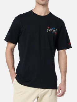 Herren-T-Shirt Arnott aus schwerer Baumwolle mit Capodanno Faccio Danno-Stickerei | INSULTI LUMINOSI SONDEREDITION