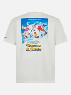 Herren-T-Shirt Arnott aus schwerer Baumwolle mit Vacanze di Natale locandina | VACANZE DI NATALE SONDERAUSGABE
