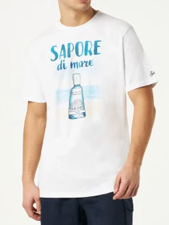 Herren-T-Shirt aus Baumwolle mit Gin-Aufdruck | GIN MARE SONDEREDITION