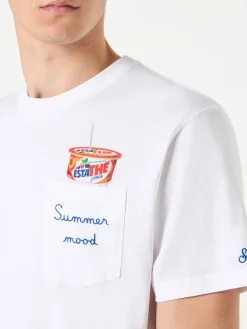 Herren-T-Shirt aus Baumwolle mit Estathé-Aufdruck | ESTATHE'® SONDEREDITION