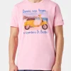 Herren-T-Shirt aus Baumwolle im Vintage-Look mit „Dami una Vespa e ti porto a St. Barth“-Aufdruck | VESPA® SONDEREDITION