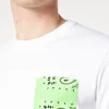 Herren-T-Shirt aus Baumwolle mit grüner Bandana-Tasche