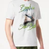 Herren-T-Shirt aus Baumwolle mit „Back in Saint Barth“-Aufdruck