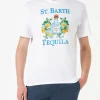 Herren-T-Shirt aus Baumwolle mit St. Barth Tequila-Aufdruck
