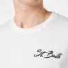 Herren-T-Shirt aus Baumwolle mit St. Barth-Surf-Print