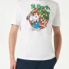 Herren-T-Shirt aus Baumwolle mit Aufdruck „St. Barth Disco Club“ und „Snoopy“ | SNOOPY – PEANUTS™ SONDEREDITION