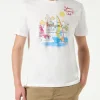 Herren-T-Shirt aus Baumwolle mit Mykonos-Aufdruck
