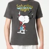 Herren-T-Shirt aus Baumwolle mit Snoopy-Tänzer-Aufdruck | PEANUTS® SONDEREDITION