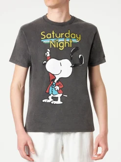 Herren-T-Shirt aus Baumwolle mit Snoopy-Tänzer-Aufdruck | PEANUTS® SONDEREDITION