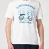Herren-T-Shirt aus Baumwolle mit Forte dei Marmi-Vespa-Friend-Aufdruck | VESPA® SONDEREDITION