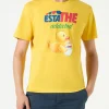 Herren-T-Shirt aus Baumwolle mit Estathé-Enten-Print | ESTATHE' SONDERAUSGABE