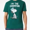 Herren-T-Shirt aus Baumwolle im Vintage-Stil mit Snoopy-Aufdruck | SNOOPY – PEANUTS™ SONDEREDITION