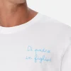 Herren-T-Shirt aus Baumwolle mit Di Padre in Figlio-Stickerei | SS LAZIO SONDERAUSGABE