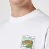 Herren-T-Shirt aus Baumwolle mit Porto Cervo-Postkartendruck auf Vorder- und Rückseite | ALESSANDRO ENRIQUEZ SONDERAUSGABE