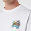 Herren-T-Shirt aus Baumwolle mit Aufdruck „Ibiza-Postkarte“ auf Vorder- und Rückseite | ALESSANDRO ENRIQUEZ SONDERAUSGABE