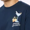 Herren-T-Shirt aus Baumwolle mit platziertem Portofino Bay Martini-Aufdruck | PORTOFINO DRY GIN SONDEREDITION