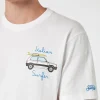 Herren-T-Shirt aus Baumwolle mit Panda-Print und italienischer Surfer-Stickerei | PANDA-SONDERAUSGABE