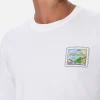 Herren-T-Shirt aus Baumwolle mit Portofino-Postkartendruck auf Vorder- und Rückseite | ALESSANDRO ENRIQUEZ SONDERAUSGABE