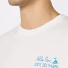 Herren-T-Shirt aus Baumwolljersey im klassischen Schnitt Portofino mit Vado a Forte-Aufdruck | ALLE BOE SPECIAL EDITION