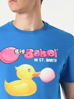 Herren-T-Shirt aus Baumwolle mit Enten- und Big-Babol-Aufdruck | GROSSE BABOL® SONDEREDITION