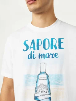 Herren-T-Shirt aus Baumwolle mit Gin-Aufdruck | GIN MARE SONDEREDITION