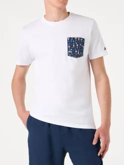 Herren-T-Shirt aus Baumwolle mit Spritz-Tasche | APEROL SONDEREDITION