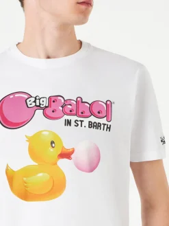 Herren-T-Shirt aus Baumwolle mit Enten-Big-Babol-Aufdruck | GROSSE BABOL® SONDEREDITION