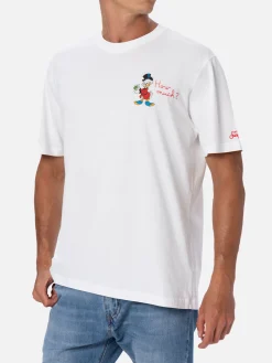 Herren-T-Shirt aus Baumwolle mit Scrooge-Aufdruck und Stickerei | ©DISNEY SONDEREDITION