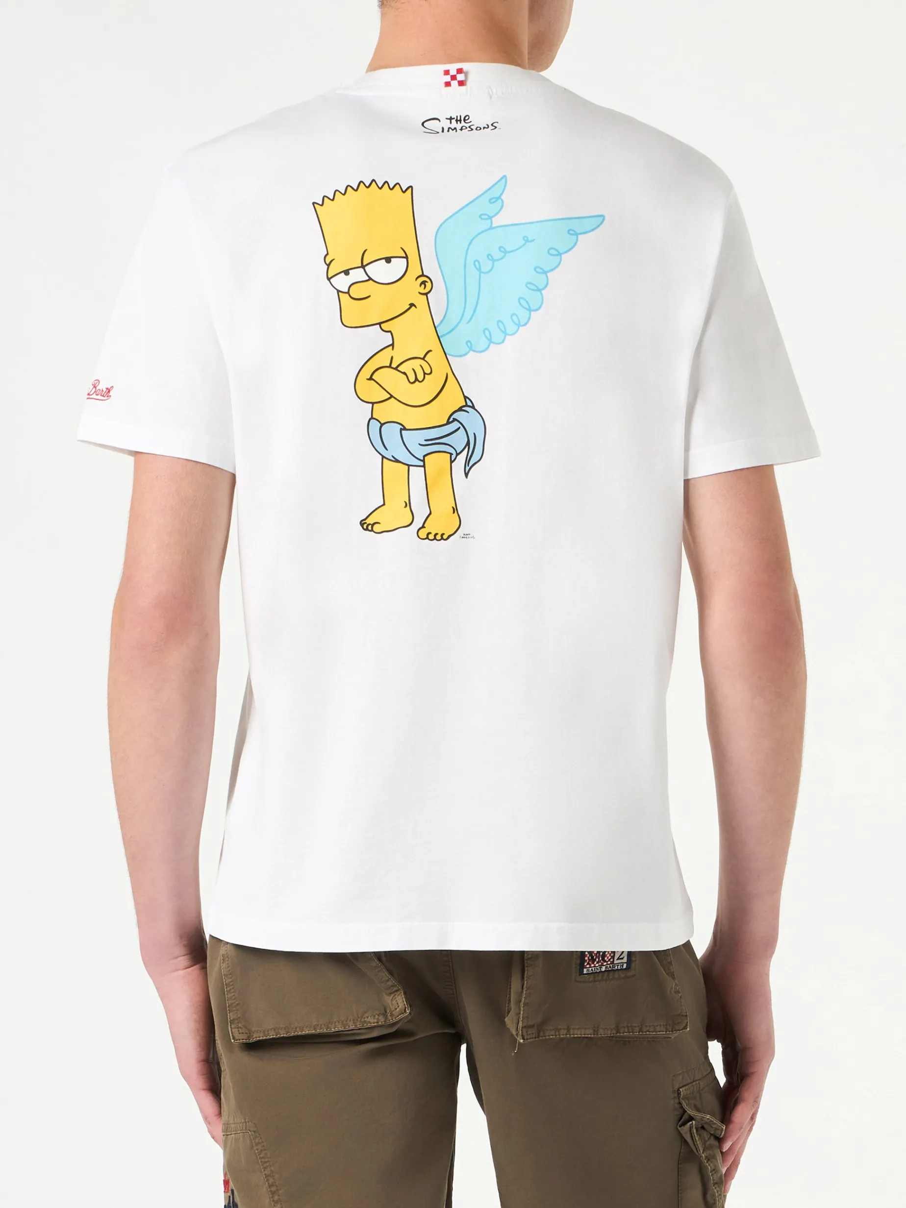 Herren-T-Shirt aus Baumwolle mit Bart-Engel-Aufdruck | DIE SIMPSONS-SONDERAUSGABE