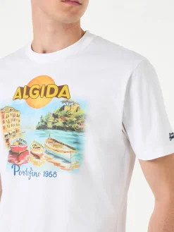 Herren-T-Shirt aus Baumwolle mit Algida Portofino-Aufdruck | ALGIDA® SONDEREDITION
