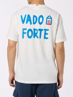 Herren-T-Shirt aus Baumwolljersey im klassischen Schnitt Portofino mit Vado a Forte-Aufdruck | ALLE BOE SPECIAL EDITION