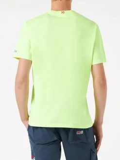Herren-T-Shirt aus Baumwolle mit „Like a VirGIN“-Stickerei