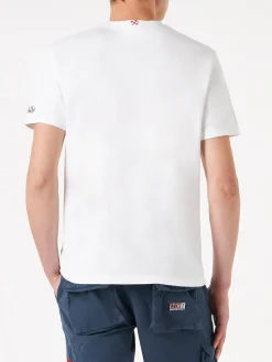 Herren-T-Shirt aus Baumwolle mit Gente di Mare-Aufdruck | GIN MARE SONDEREDITION