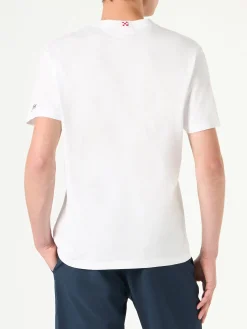 Herren-T-Shirt aus Baumwolle mit Aufdruck „St. Barth Disco Club“ und „Snoopy“ | SNOOPY – PEANUTS™ SONDEREDITION