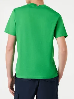 Herren-T-Shirt aus Baumwolle mit Wassermelonen-Print