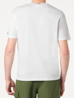 Herren-T-Shirt aus Baumwolle mit St. Tropez-Vespa-Aufdruck | VESPA® SONDEREDITION